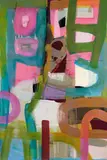 Virginia Leonard, Pink Morning, acrylic on canvas