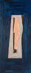 James Ross, Labyrinth, oil on two wooden panels