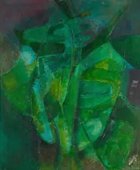 John Ritchie, Metamorphis Painting no. 13, mixed media on board