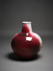 Nick Brandon, Vase, stoneware with sang de boeuf type glaze