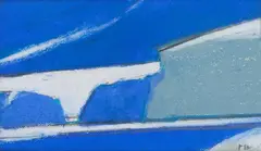 Pippa Blake, Glacier Bule II, pastel and gouache on paper