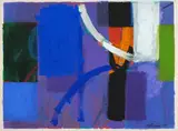 Christine Matheson, Blue Bossa, acrylic on paper