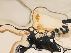 Natalie Findlay, Untitled - Abstract Forms, oil on board