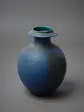 Graeme Storm, Stoneware Bottle Vase in Flask Form