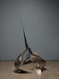Murray Swan, Geophyte, stainless steel and titanium