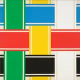 Ian Scott, Small Lattice No. 41, acrylic on canvas
