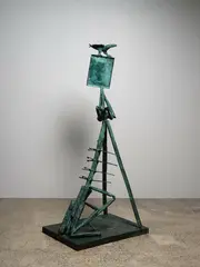 Braqueing up the Wrong Tree by Paul Dibble, cast bronze, unique casting, offered May 2023