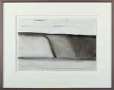 Colin McCahon, North Otago Landscape, ink and wash on paper
