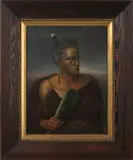 Gottfried Lindauer, Tomika Te Mutu, Chief of the Ngāiterangi Tribe, oil on canvas