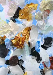 Deep Surfacing NYC No. 9 by André Hemer, acrylic and pigment on canvas, sold May 2023