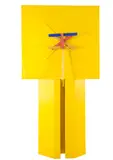 Donald Sinclair Driver, Yellow Cross, vinyl, wood and acrylic on canvas (1969)