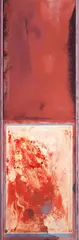 Geoff Thornley, Vertical Untitled A, mixed media on paper on canvas