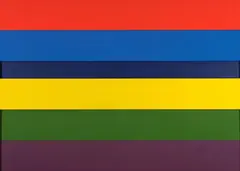 Donald Sinclair Driver, Painted Relief No. 7, acrylic on canvas mounted to aluminium