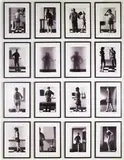 Ronnie van Hout, Untitled - From the Series Mephitis, black and white Pegasus photographic prints, 16 panels