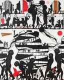 Andy Leleisi’uao, Uberty People of Mudea, acrylic on canvas (2016)