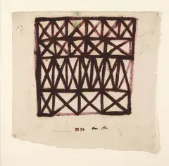 Untitled No. 34 by Allen Maddox, oil on cotton duck, sold May 2023