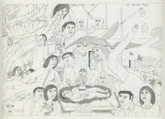 At Barry’s Bay by Jeffrey Harris, graphite on paper, sold May 2023