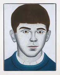 Gavin Hurley, Young Edward, oil on hessian