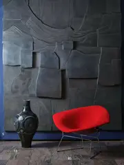 Guy Ngan, Sea Scape, cast aluminium, fifteen panels