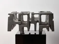 Guy Ngan, Large Habitation Sculpture No.55, cast aluminium
