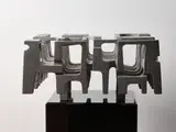 Guy Ngan, Large Habitation Sculpture No.55, cast aluminium