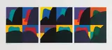 Michael Smither, Motumahanga Triptych, screenprint, 57/60