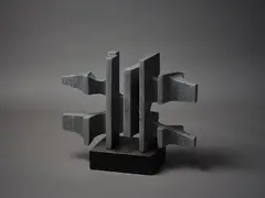 Guy Ngan, Cast Aluminium Sculpture No. 15, cast aluminium