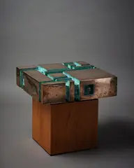 Guy Ngan, Cast Bronze Sculpture No. 216, cast bronze on timber base