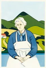 Robin White, Florence and Harbour Cone, screenprint, 17/40