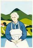 Robin White, Florence and Harbour Cone, screenprint, 17/40