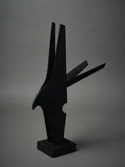 Fred Graham, Maquette for Kaitiaki, oil on wood