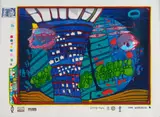 Exodus into Space by Friedensreich Hundertwasser, screenprint, 1999/3000 (1972), sold Mar 2023