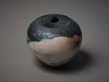 Ray Rogers, Fungoid form vase, earthenware with oxide decoration