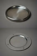 Stelton, Serving platter, together with two further aluminium trays
