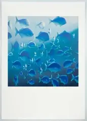 Blue Maomao by Michael Smither, screenprint, 7/50, sold Mar 2023