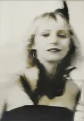 Self portrait by Christine Webster, black and white photograph, sold Feb 2023