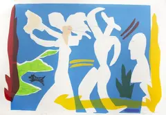 Bride, Sailor, Observer by Pat Hanly, screenprint, AP 5, sold Feb 2023