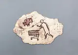 Wall art, East London by Banksy, wooden postcard (print on birchwood), limited edition, offered Feb 2023