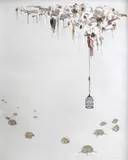 Susanne Kerr, Chandelier, gouache on Hahnemühle paper