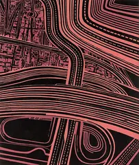 Robert Ellis, Motorways, screenprint; Barry Lett multiples