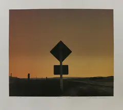 Grahame Sydney, Road to Lauder, stone lithograph, 19/50
