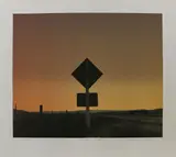 Grahame Sydney, Road to Lauder, stone lithograph, 19/50