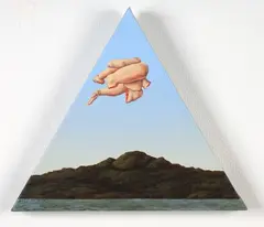 Requiem for an Organ Donor by Mary McIntyre, oil on canvas, sold Feb 2023