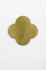 Remembrance by Max Gimblett, silkscreen on lacquered brass quatrefoil, sold Feb 2023