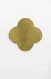 Max Gimblett, Remembrance, silkscreen on lacquered brass quatrefoil