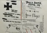 Colin McCahon, James K Baxter Festival 1973, lithograph