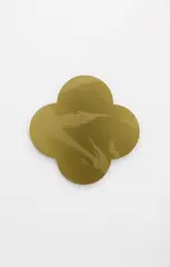 Remembrance by Max Gimblett, silkscreen on lacquered brass quatrefoil, sold Feb 2023