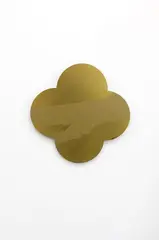 Remembrance by Max Gimblett, silkscreen on lacquered brass quatrefoil, sold Feb 2023