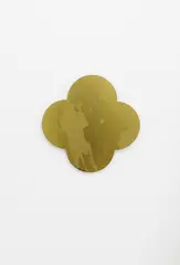 Remembrance by Max Gimblett, silkscreen on lacquered brass quatrefoil, sold Feb 2023