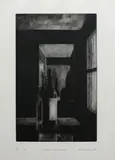 John Drawbridge, Interior with Bottles, mezzotint, AP, edition of 100